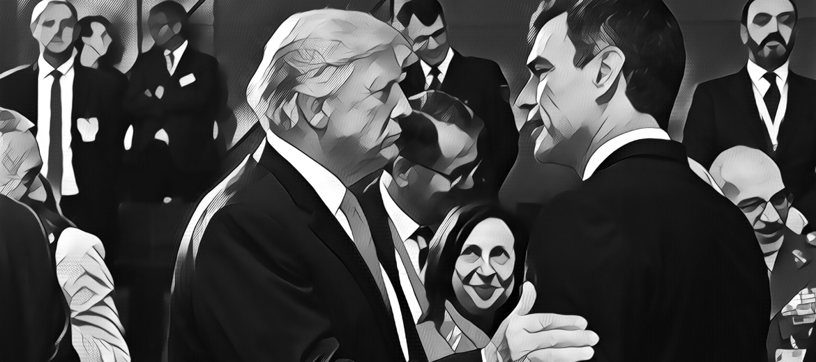 donald trump con pedro sánchez