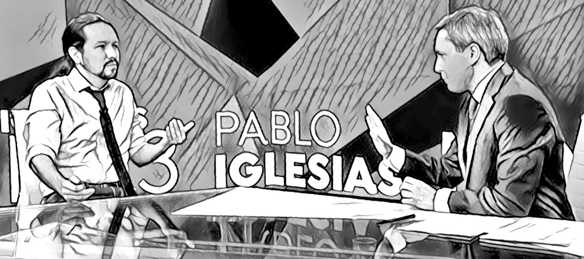 Pablo Iglesias y Vicente Vallés - A3